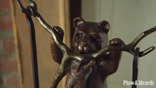 Curious Cub Cast Aluminum Fireplace Tool Set