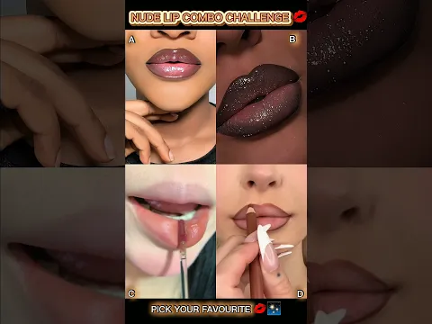 Nude lip combo tutorial #usashorts #makeup