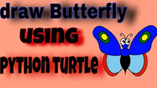 draw butterfly in python turtle