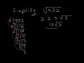 Simplify Radicals