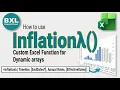 How to use Inflation - Free Custom Excel Function for Dynamic Arrays