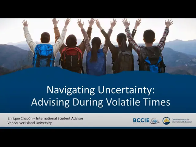 <p>Watch this recorded webinar on effective approaches to assist international students in unpredictable times.</p>
