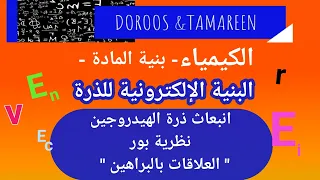 طيف انبعاث ذرة الهيدروجين و نظرية بور 