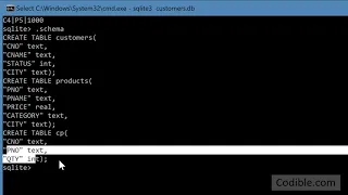 Codible SQLite 5 SQLite 3 - joining and querying two or three tables
