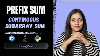 Continuous Subarray Sum Brute Force to Optimized Prefix Sum HashMap Explained Java C Python