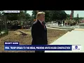 President Trump speaks to the media outside the White House LIVE
