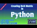 Creating NxN Matrix and Filling it with random 0s and 1s