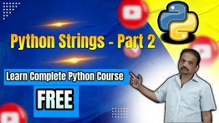 Introduction to String in Python with Examples - 2 Learn Complete Python Course Free