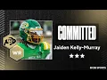 WATCH 3-star WR Jaiden Kelly-Murray Commits to Colorado No 3 WR in SC