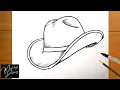 How to Draw a Cowboy Hat Easy