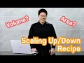 Scaling recipes recipes all explained