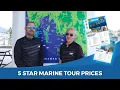 How much is a 5 Star Marine Private Boat Tour Private Boat Tour Prices 2024