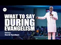 Lagu WHAT AM I TO SAY DURING EVANGELISM - Bishop David Oyedepo