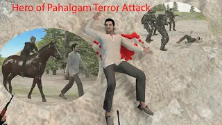 Pahalgam Terror Attack Hero❗️3D animated story #pahalgamattack