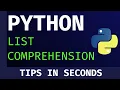 Python Tips in Seconds List Comprehension interview questions