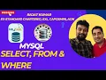 MySQL Tutorials for Beginners SELECT FROM WHERE Clause Explained Hindi