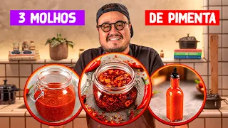 Molhos de Pimenta Caseiros: Chilli Oil, Harissa e Sriracha com Chef Cadu