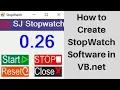 How to Create StopWatch in VB net