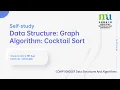 Task 2 Self-study Graph data structure and Cocktail Sort algorithm
