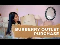 Hau Chic Burberry Outlet Purchase What Did I Choose As My First Burberry Item