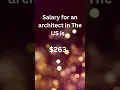 Salary for an architect in The US