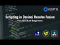 Scripting in Davinci Resolve Fusion for Absolute Beginners