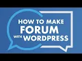 How To Make A Free Responsive Forum with Shoutbox In Wordpress Website Tutorial 2020