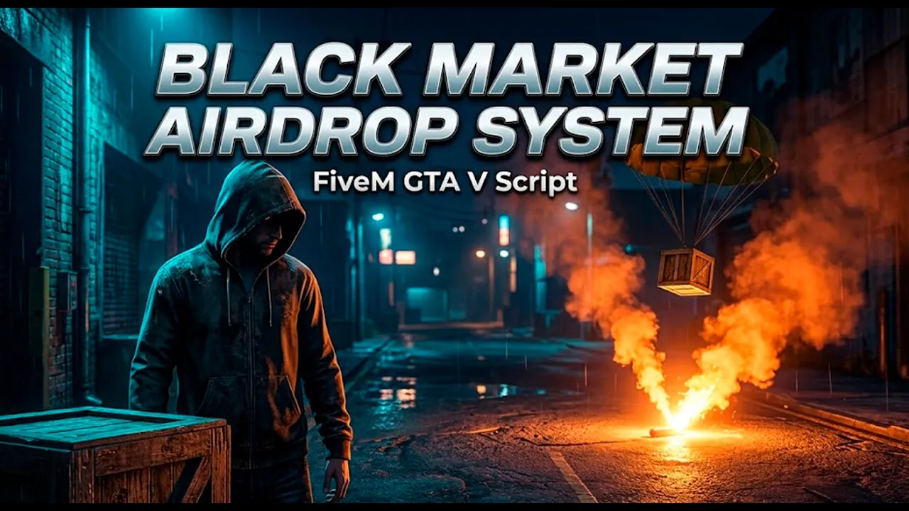 📦 Advanced Black Market & Airdrop System / 100% Open Source