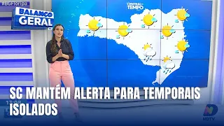 Central do Tempo – Regiões de SC têm risco de temporais isolados