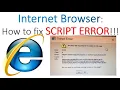 Script Error Fixed in Internet Explorer browser