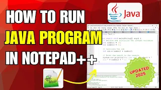 How to compile and run Java program in Notepad Updated 2025