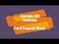 Leetcode 692 Top K Frequent Words Python
