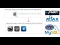 jQuery Ajax Drag and Drop File Upload with PHP and MySQLi