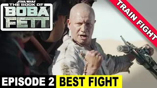 boba fett episode 2 best fight scene train fight