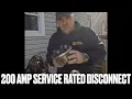 200 AMP SERVICE-RATED DISCONNECT Installation Brick New Jersey
