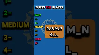 Guess the players name by their missing letters