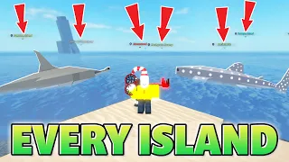 Fishing at EVERY ISLAND in Roblox Fisch