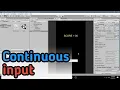 How to get continuous input from ui button in unity