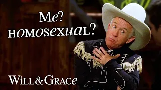 beverley leslie denying his homosexuality for 10 minutes straight will u0026 grace