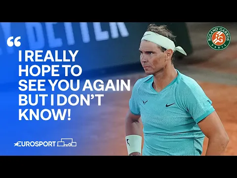 EMOTIONAL SCENES as Rafael Nadal eliminated by Alexander Zverev 🥹 | French Open 2024 🇫🇷 - YouTube thumbnail