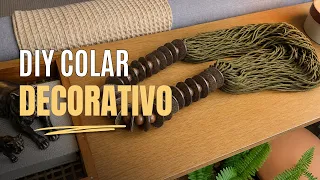 COMO FAZER  COLAR DECORATIVO COM CARA DE LOJA| DIY DE DECORAÇÃO