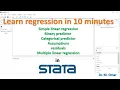 Learn Regression in 10 minutes in STATA