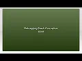 Debugging Stack Corruption issue