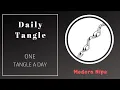 Daily Tangle - Modern Nipa How to draw