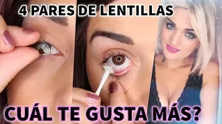 TUTORIAL PARA PRINCIPIANTES Cual te gusta mas 4 PARES LENTILLAS TTDEYE com