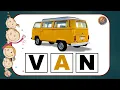 Three Letter words Missing Letters worksheet for kids worksheet kids lets learn