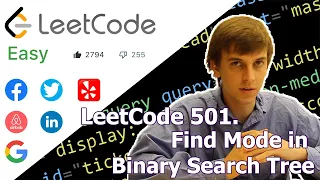 LeetCode 501 Find Mode in Binary Search Tree Algorithm Explained