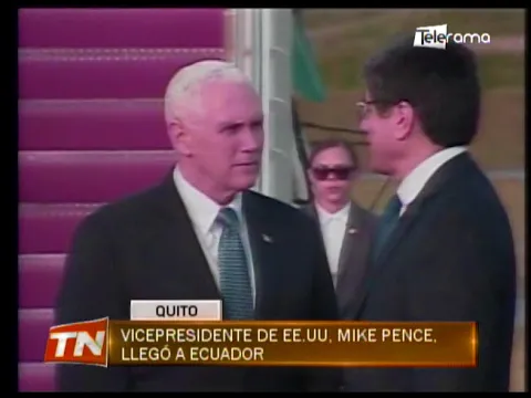 Vicepresidente de EE.UU. Mike Pence, llegó a Ecuador