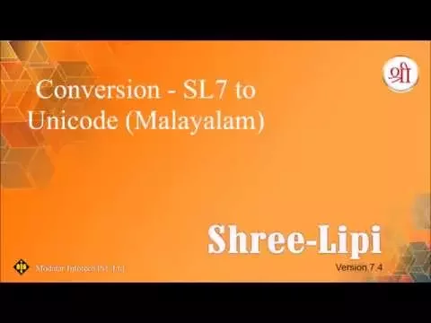 Download MP3 Conversion - SL7 to Unicode (Malayalam)