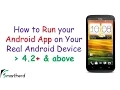 How to enable Developers Option Run your Android Eclipse App on your Phone 4 2 and above